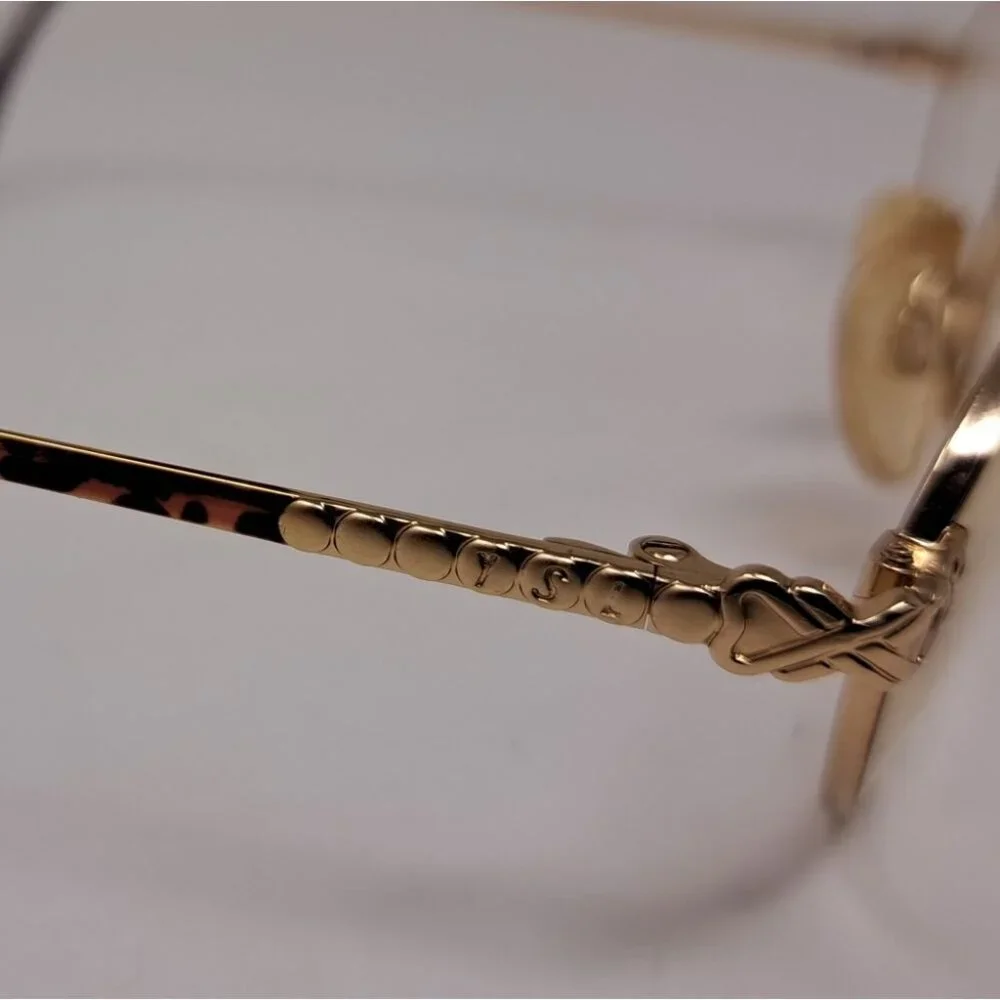 Yves Saint Laurent Women's Glasses Gold Metal Havana Frames 4084 Y119 52-19-130